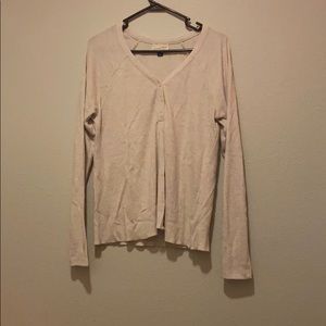 basic half button up long sleeve